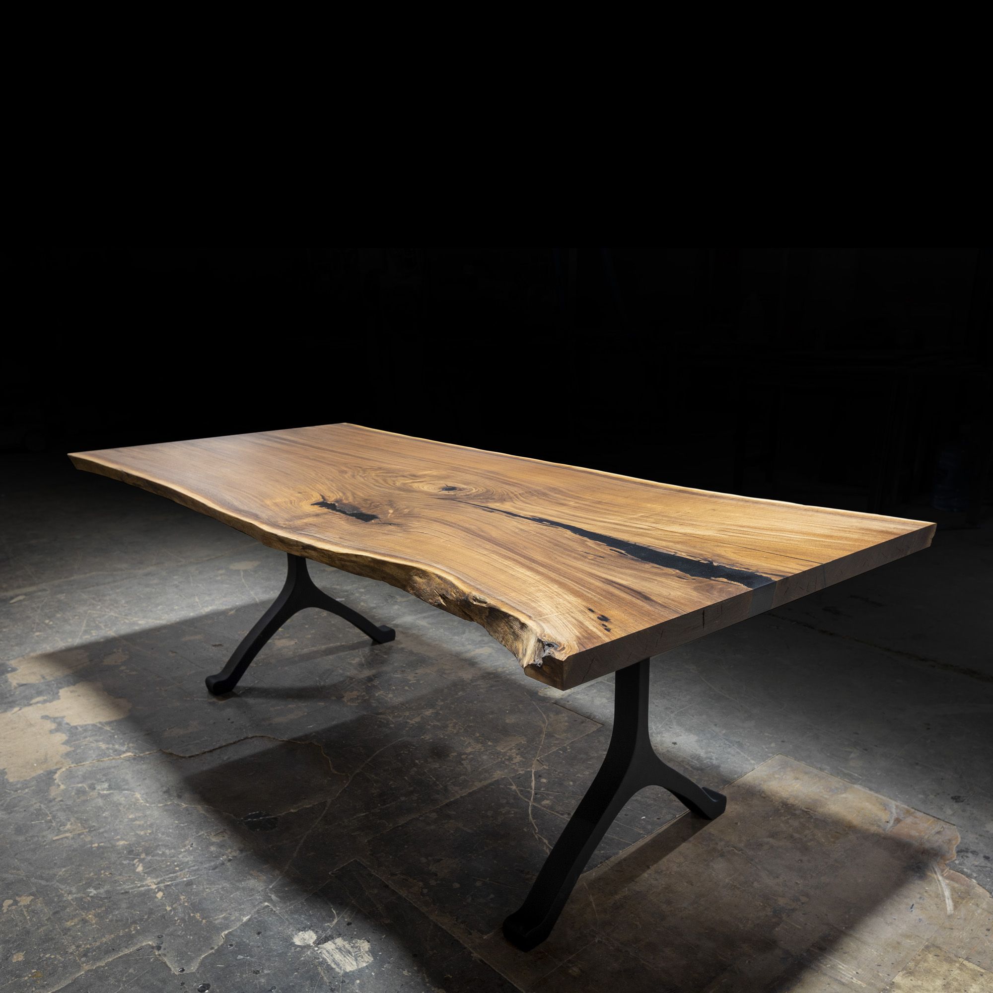 Hand Crafted Live Edge Black Walnut Dining Table by Chicago Makers ...