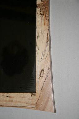 Custom Made Curved Edge Spalted Maple Mirror