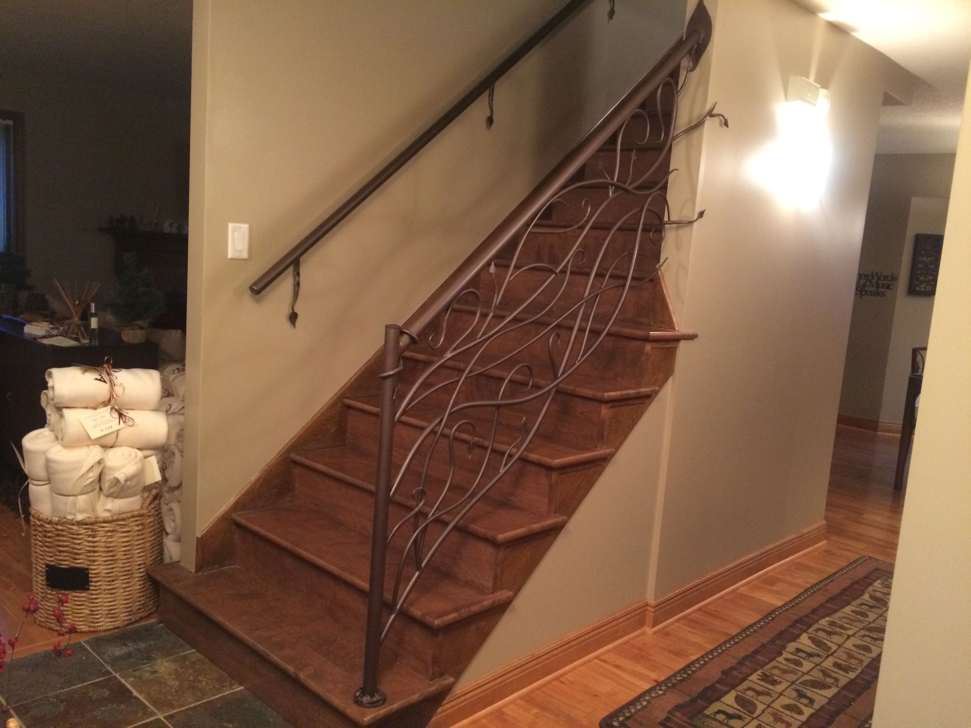 Custom Vine And Leaf Railings by Iron Mountain & Furniture