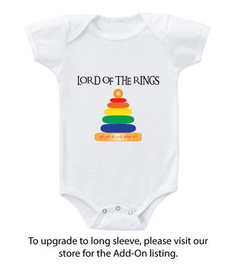 Custom Made Baby Bodysuit - "Lord Or The Rings"
