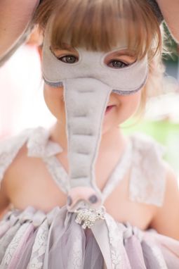 Custom Made Pink And Grey Elephant Ears For Silly Lil' Elephant Costume