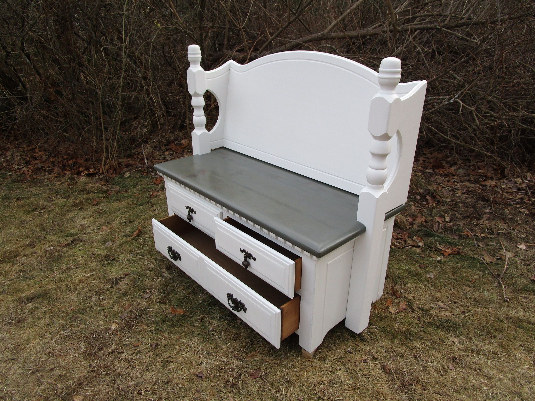 Buy Custom Made Dresser Benches, made to order from KL Design, Inc