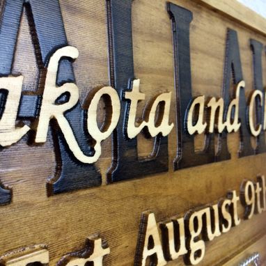 Custom Made Last Name Established Sign Family Name Signs Wedding Gift Wood Sign 5 Year Anniversary Gift