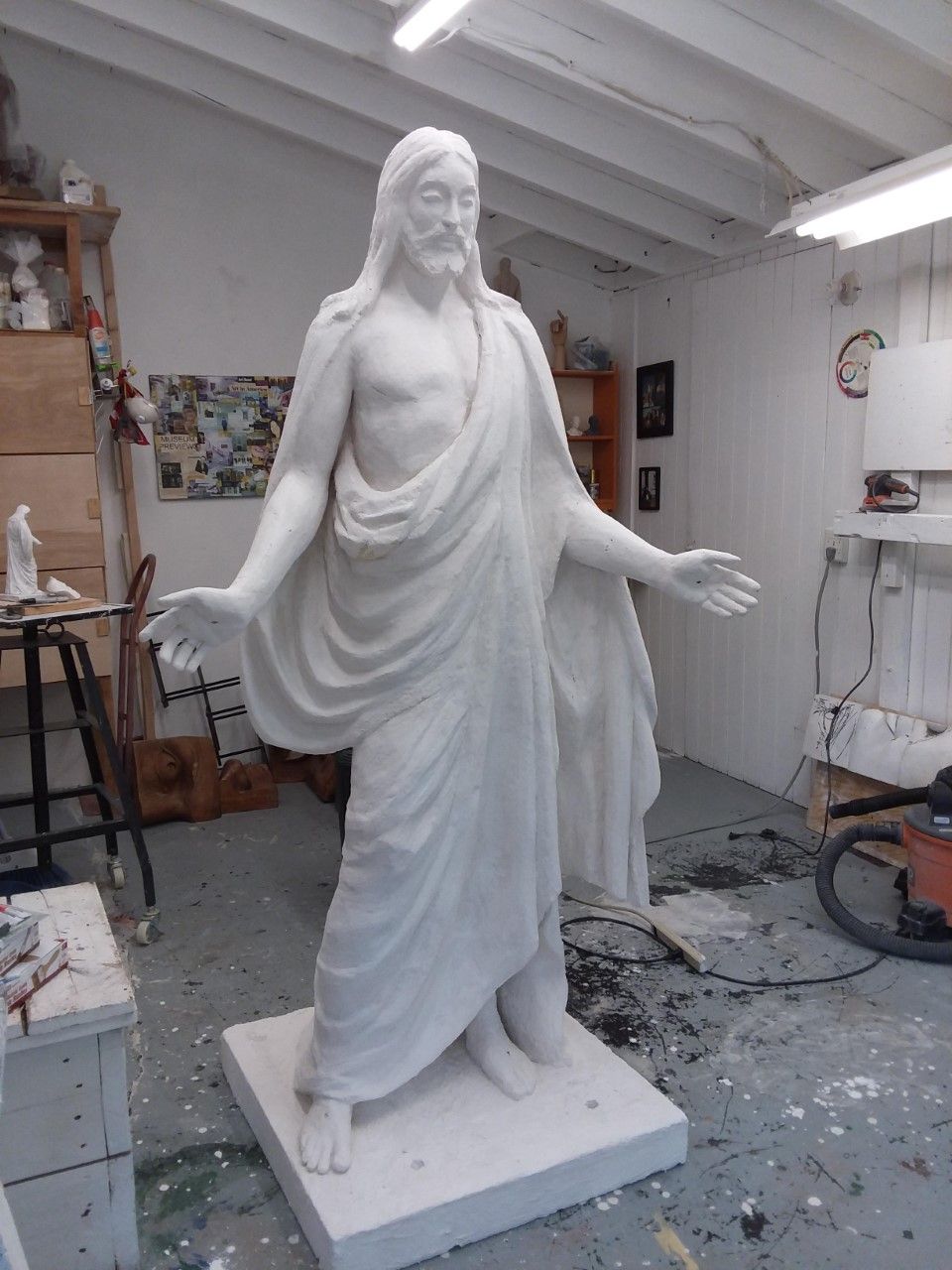 Custom Made 6 Feet Tall Jesus Sculpture by Roxana Casillas