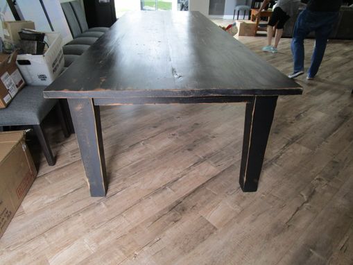 Custom Made Large Dining Table Made From Reclaimed Wood In The Usa