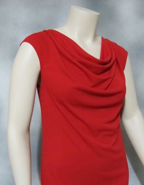Custom Made Custom Draped Neckline Dress