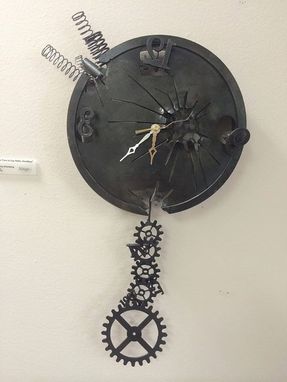 Custom Made White Rabbit Clock
