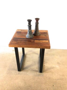 Custom Made Reclaimed Patchwork End Table