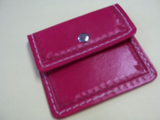 Custom Made Bcl299 Small Coin Pocket Wallets In Purple, Pink, Green Or Red