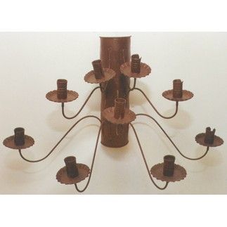 Custom Made Burning Tree Sconce