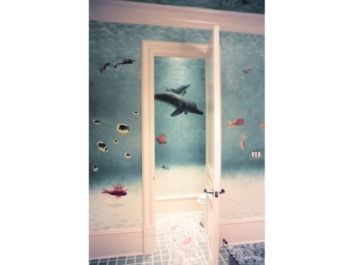 Custom Made Underwater Bathroom Suite Mural By Visionary Mural Co.