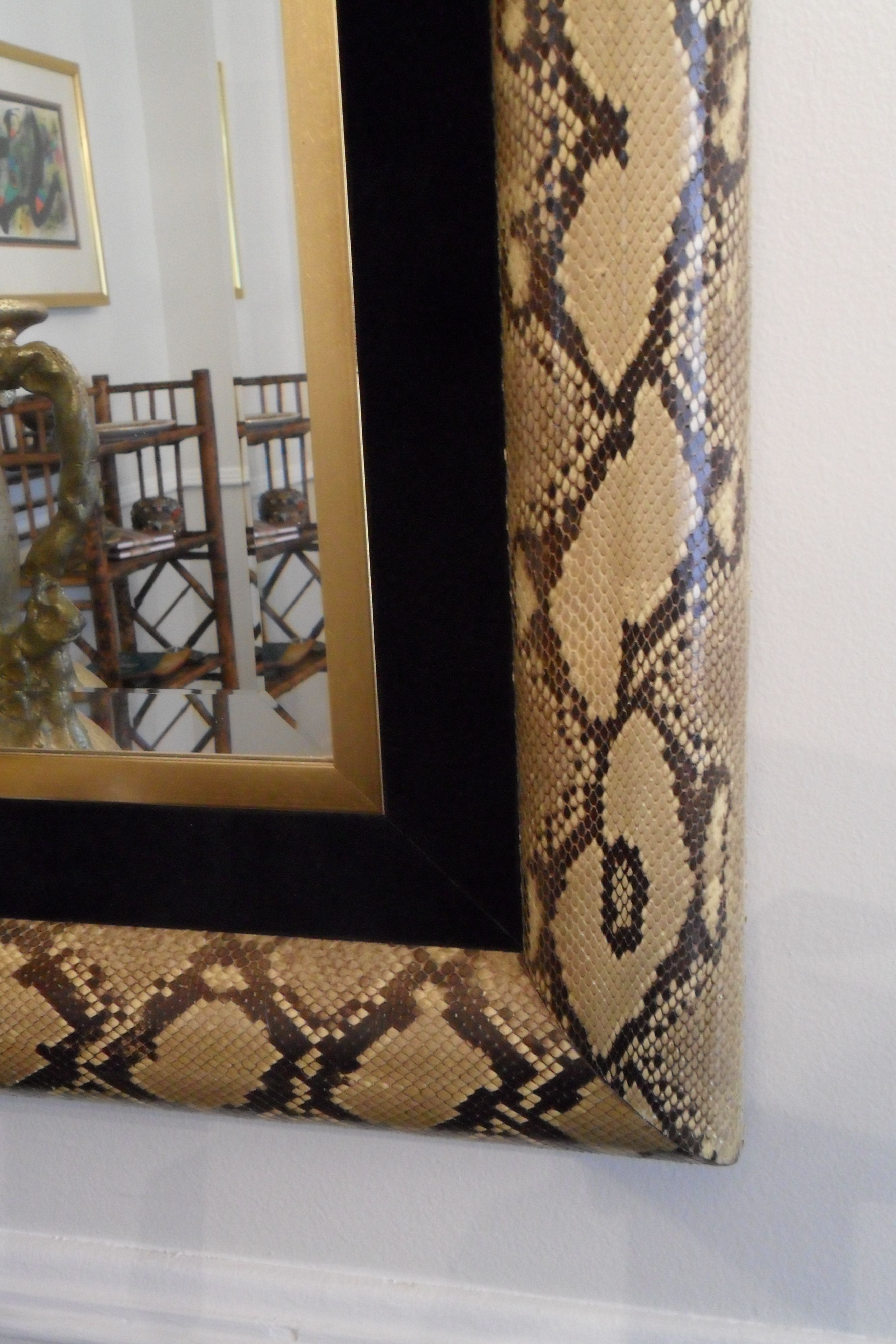 Hand Made Python Mirror by Sherry Garrett Design | CustomMade.com