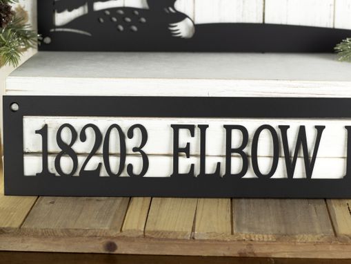 Custom Made Custom Family Name Sign - House Address Sign - Metal Laser Cut Sign - Loon