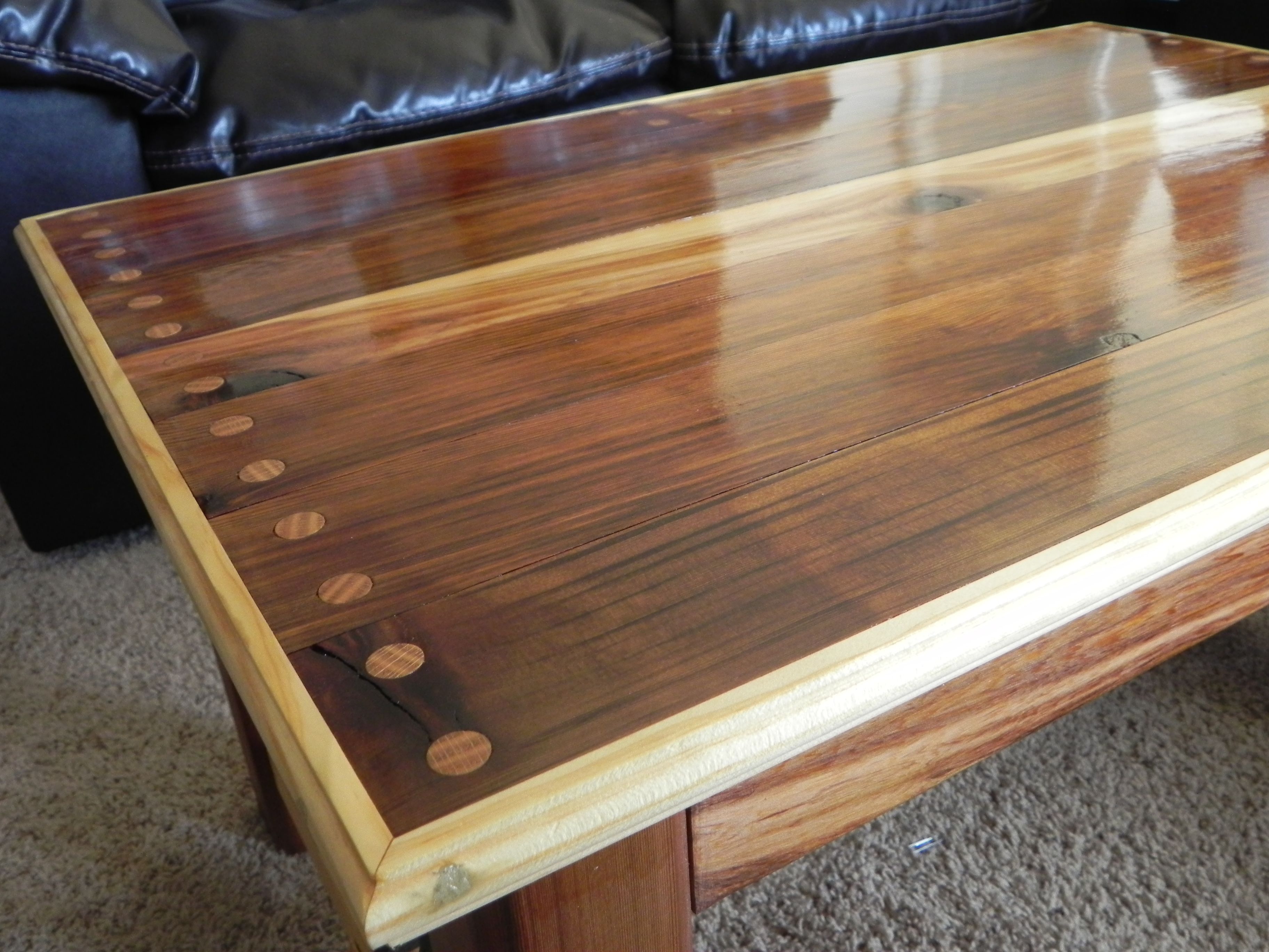 Buy Custom Western Cedar Coffee Table, made to order from Effinger