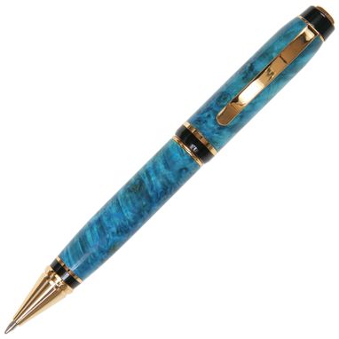 Custom Made Lanier Twist Pen - Turquoise Box Elder - Ct1w71
