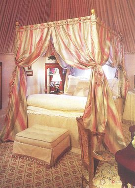 Custom Made Silk Bed Curtains