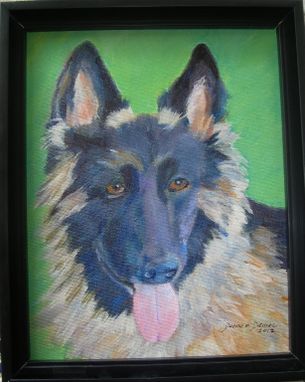 Custom Made Zoe --German Sheppard Dog Pet Portrait