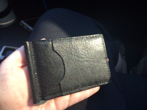 Custom Made Sokoto Goatskin Card Wallet With Money Clip