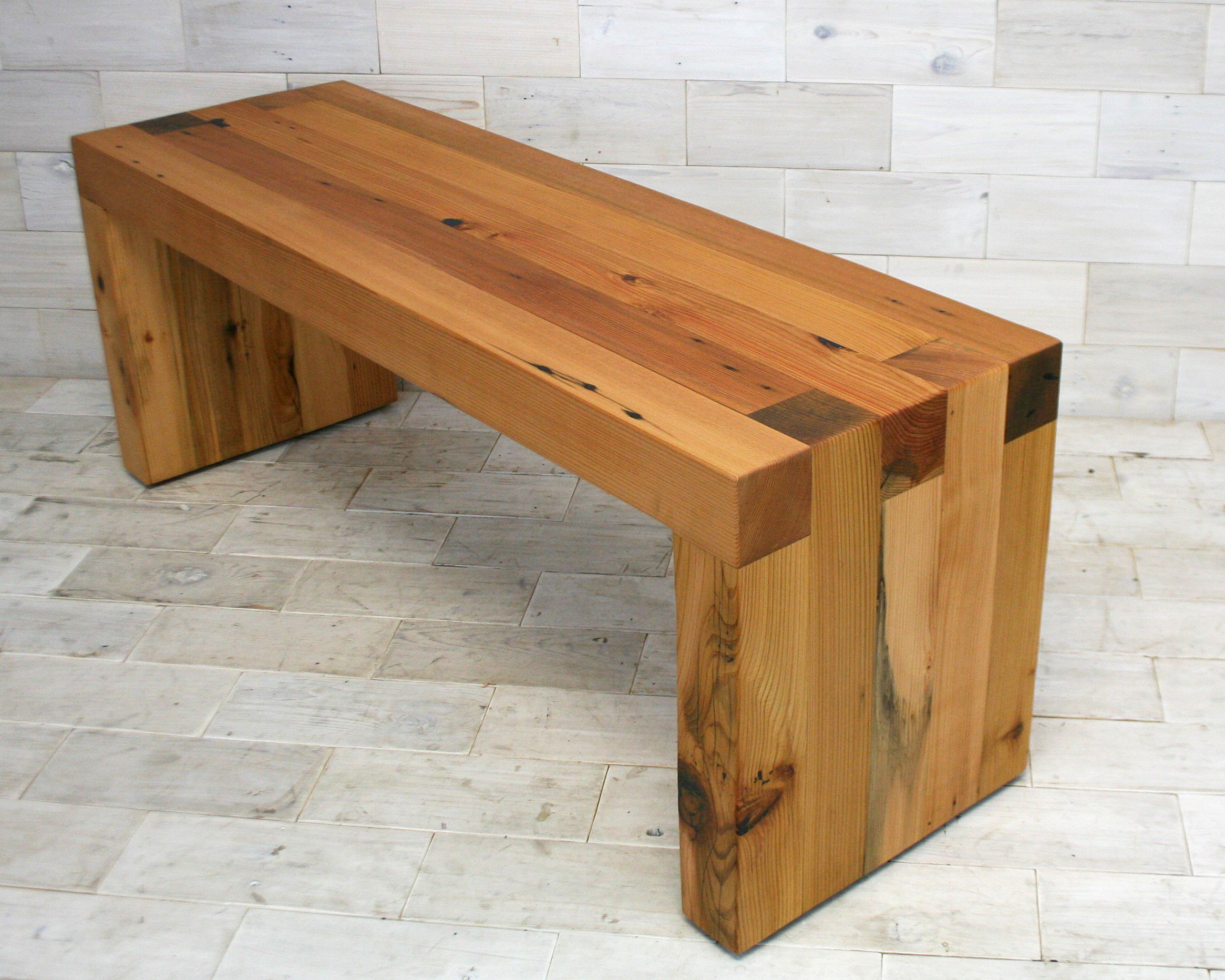 Hand Made Reclaimed Cedar Box Joint Bench/Coffee Table by 