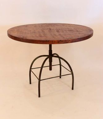 Custom Made Rt-13 Round Adjustable Factory Pedestal Table