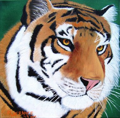 Custom Made Magnificent Tiger Oil Painting