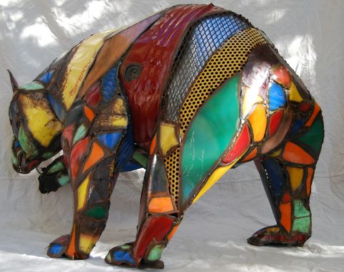 Custom Made Found Object Bear Sculpture