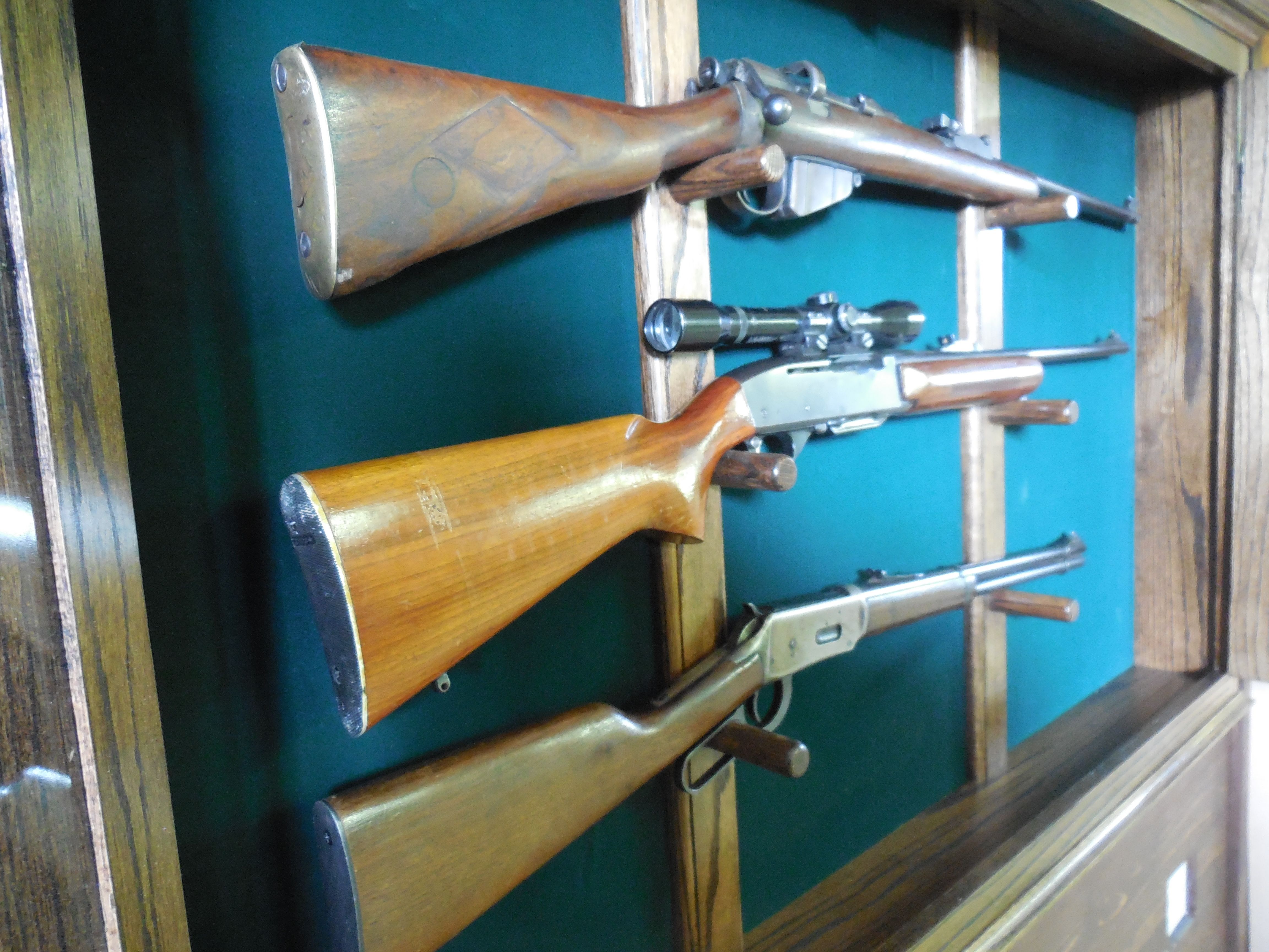 Hand Crafted Rifle Display Case by Longhorn Woodworks & Supply