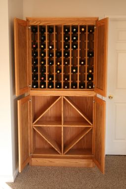 Custom Made Wine Rack Cabinet