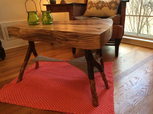 Custom Made Woven Web Coffee Table