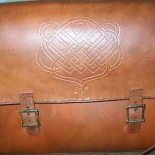 Large Franklin Covey Laptop Bag Purse Briefcase Messenger Nice Leather Look