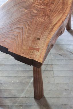 Custom Made Riven Coffee Table Or Bench
