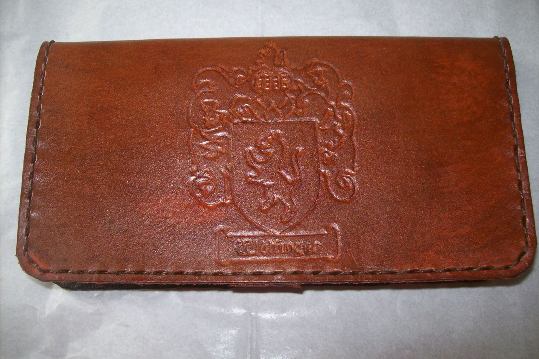checkbook cover leather