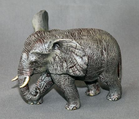 Custom Made Detailed Bronze Elephant "Bull Elephant 2" Figurine Statue Sculpture Limited Edition Signed Numbered