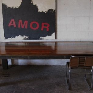 Dante Mccarthy Cloud Noir Los Angeles Ca Reclaimed Wood Dining Tables Custom Size By