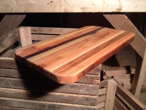 Custom Made Reclaimed Hardwood Cutting And Serving Board