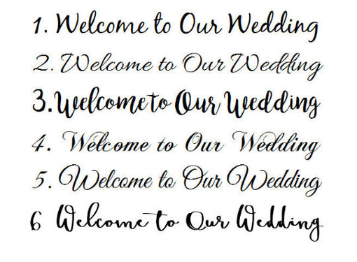 Custom Made Welcome Wedding Sign