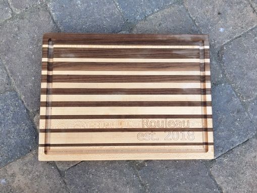 Custom Made Walnut And Maple Gradient Cutting Board