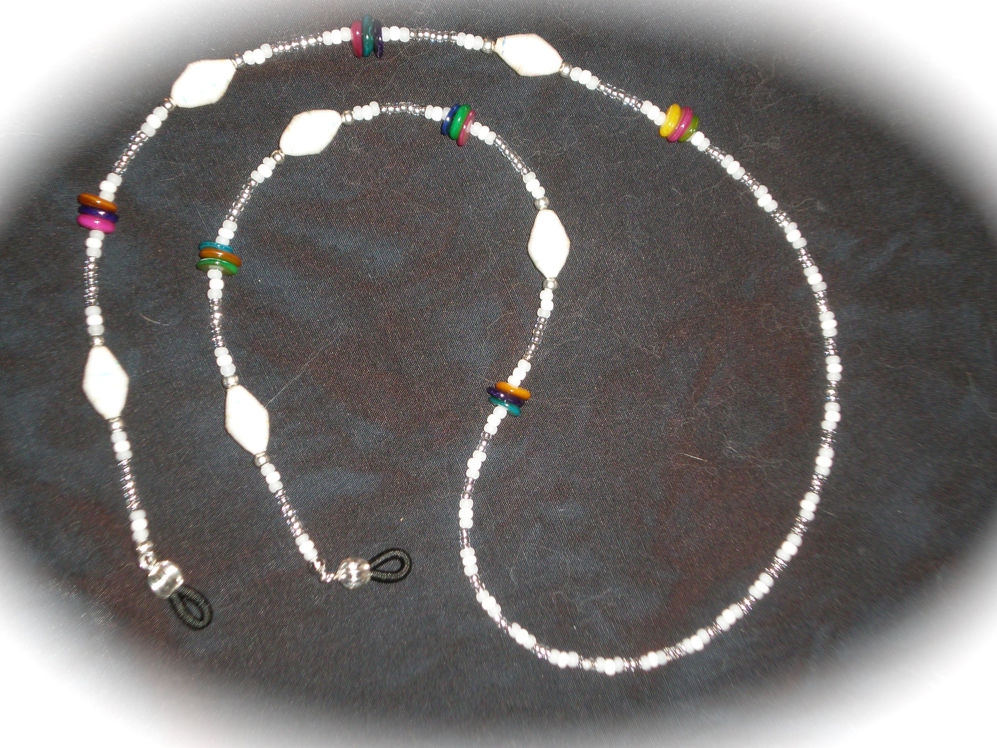 Buy Hand Made Custom Beaded Eyeglass Chain, made to order from Kindred