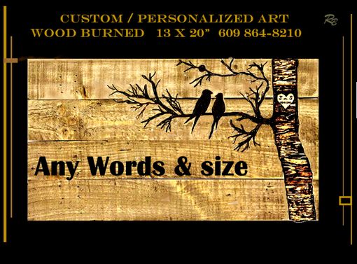 Custom Made Custom Art, Couples Gift, Wife Gift, Husband Gift, Anniversary, Wood, Five Year