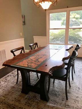 Custom Made Ipe Burl Table With Live Edge