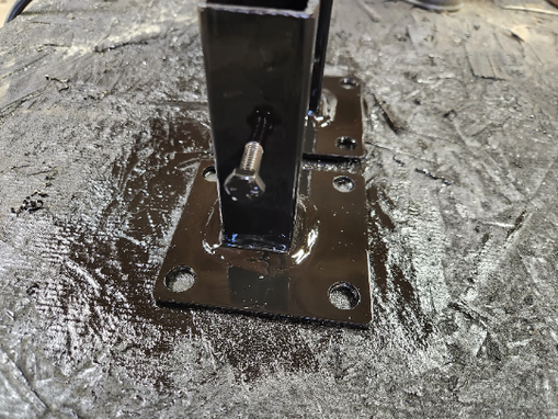 Custom Made Base Mount To Fix Rusted Out Handrails And Stair Rails With Set Screw Free Shipping
