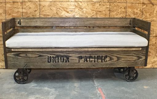 Custom Made Factory Cart Bench