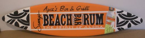 Custom Made 5ft Surf Surfboard Wood Wall Decor Sign Personalized Free