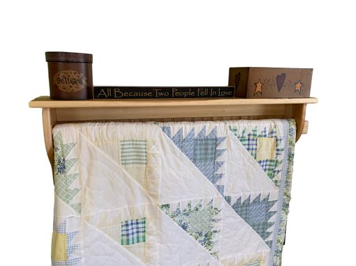 Custom Made Hickory Quilt Rack Or Towel Bar