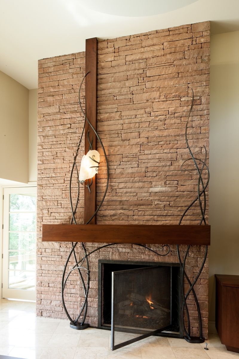 Custom Made Fireplace by Organic Iron Concepts | CustomMade.com