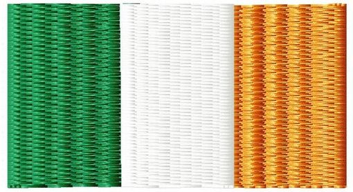 Custom Made Irish Flag Embroidery Design