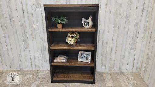Custom Made Walnut Bookshelf, Rustic Shelf, Walnut Shelves, Free Standing Shelf