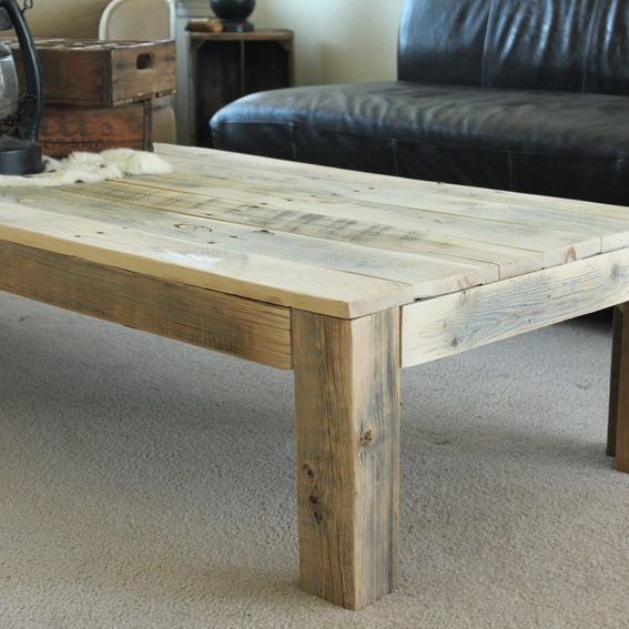 Custom Reclaimed Wood Large Parsons Coffee Table by Jw Atlas Wood Co ...