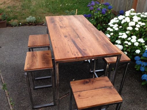 Custom Made Indoor/Outdoor Pub Table And Stools
