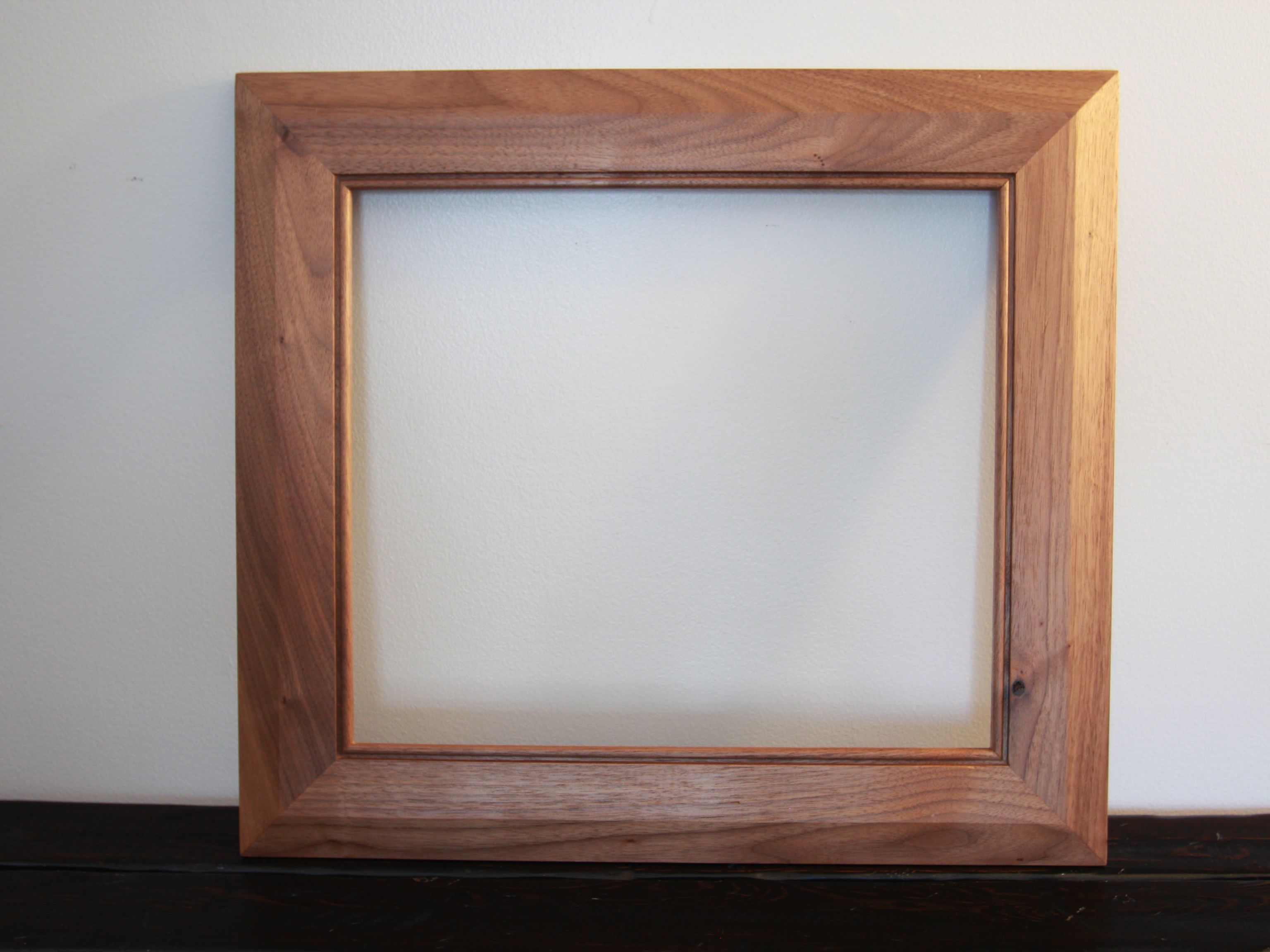 Hand Made Butternut Beaded Beveled Mirror Frame by Eric Mogerley Finish